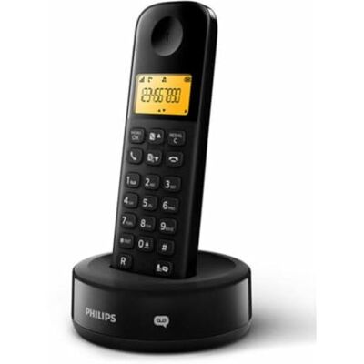 Philips D2601B/01 Single vaste telefoon, draadloze telefoon, 1,6 inch display, telefoonboek, oproepnummerherkenning, korte kiestoetsen, groot bereik, zwart Philips D2601B/01 Single vaste telefoon, draadloze telefoon, 1,6 inch display, telefoonboek, oproepnummerherkenning, korte kiestoetsen, groot bereik, zwart