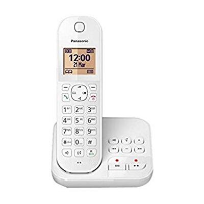 Panasonic KX-TGC420FRW draadloze telefoon, digitaal antwoordapparaat, eenvoudige basis en handset, handsfree, oproepidentificatie, blokkering van ongewenste oproepen, Eco Plus, LCD, wit Panasonic KX-TGC420FRW draadloze telefoon, digitaal antwoordapparaat, eenvoudige basis en handset, handsfree, oproepidentificatie, blokkering van ongewenste oproepen, Eco Plus, LCD, wit
