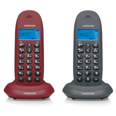Motorola DECT C1002GW draadloze vaste telefoon met intercom en oproepoverdracht, led-display met achtergrondverlichting, ECO-modus, mute-functie, handsfree luidspreker Motorola DECT C1002GW draadloze vaste telefoon met intercom en oproepoverdracht, led-display met achtergrondverlichting, ECO-modus, mute-functie, handsfree luidspreker