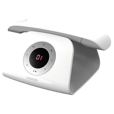 LOGICOM Retro 2 DECT Draadloze telefoon met antwoordapparaat Wit LOGICOM Retro 2 DECT Draadloze telefoon met antwoordapparaat Wit