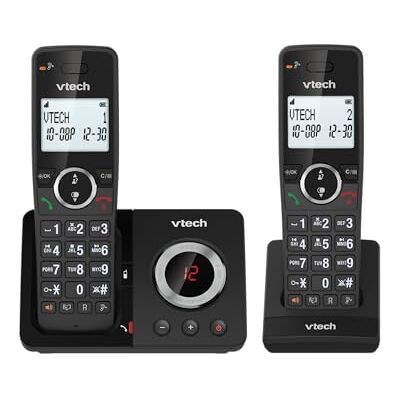 VTech ES2051 Draadloze Digitale Telefoon Dubbel Telefoonantwoordapparaat, Blocker voor ongewenste oproepen VTech ES2051 Draadloze Digitale Telefoon Dubbel Telefoonantwoordapparaat, Blocker voor ongewenste oproepen