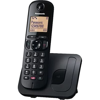 Panasonic KX-TGC250JTB Draadloze digitale telefoon voor senioren met oproepvergrendeling, gemakkelijk af te lezen display, handsfree, wekker, unieke ontvanger, beller-ID, zwart Panasonic KX-TGC250JTB Draadloze digitale telefoon voor senioren met oproepvergrendeling, gemakkelijk af te lezen display, handsfree, wekker, unieke ontvanger, beller-ID, zwart