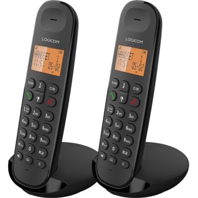 LOGICOM ILOA 250 Draadloze vaste telefoon zonder antwoordapparaat Duo Analoge & Dect-telefoons Zwart LOGICOM ILOA 250 Draadloze vaste telefoon zonder antwoordapparaat Duo Analoge & Dect-telefoons Zwart