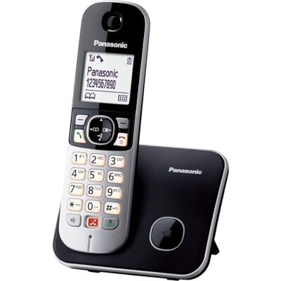 Panasonic Cordless KX TG6851JTB Dect zwart e zilver Panasonic Cordless KX TG6851JTB Dect zwart e zilver