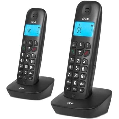 SPC Air Pro Duo Telefonos Inalambricos Negros SPC Air Pro Duo Telefonos Inalambricos Negros