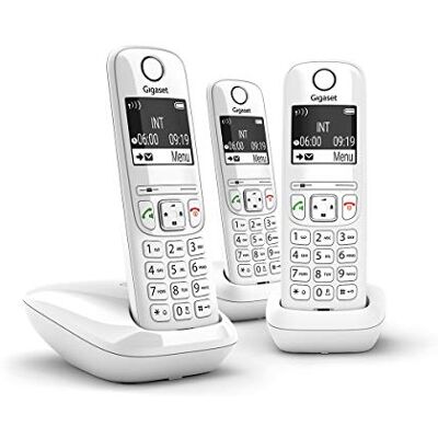 Siemens draadloze telefoon trio dect wit gigaas690trioblanc Siemens draadloze telefoon trio dect wit gigaas690trioblanc