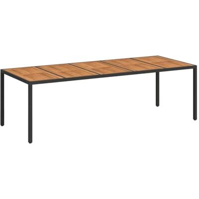 vidaXL Table de Jardin Noir polyrotin Fait pour tenir tout type de temps, Un simple coup de chiffon et c'est bon, Super léger, tu peux l'emmener partout vidaXL Table de Jardin Noir polyrotin Fait pour tenir tout type de temps, Un simple coup de chiffon et c'est bon, Super léger, tu peux l'emmener partout