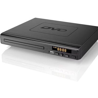 KCR DVD-speler 225 mm, compatibel met CD-/DVD-/MP3-spelers met afstandsbediening, USB-aansluiting, ondersteunt HDMI-uitgang (Blu-Ray Disc niet Pris laden) zwart KCR DVD-speler 225 mm, compatibel met CD-/DVD-/MP3-spelers met afstandsbediening, USB-aansluiting, ondersteunt HDMI-uitgang (Blu-Ray Disc niet Pris laden) zwart