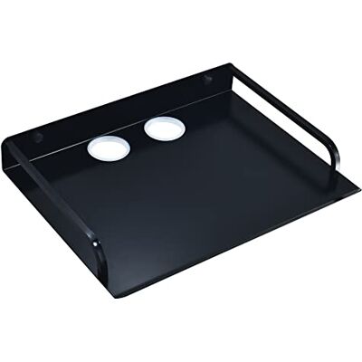 HNVNER Multimedia wandrek voor AV-apparaten, zwevende houder van metaal voor router, kabeldozen, dvd/blu-ray-speler, gameconsole, decoder, projector HNVNER Multimedia wandrek voor AV-apparaten, zwevende houder van metaal voor router, kabeldozen, dvd/blu-ray-speler, gameconsole, decoder, projector