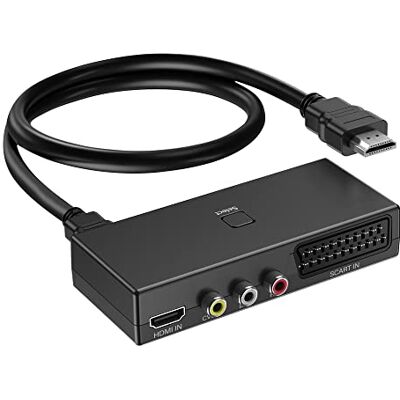 AIFHDAUF 3-in-1 HDMI RCA HDMI Scart Converter voor HDTV Xbox PS5/4/3 DVD N64 Wii Blu-ray Player Sky STB VHS VCR PC AIFHDAUF 3-in-1 HDMI RCA HDMI Scart Converter voor HDTV Xbox PS5/4/3 DVD N64 Wii Blu-ray Player Sky STB VHS VCR PC