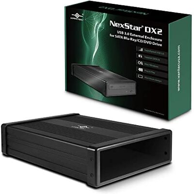 Vantec NexStar NST-540S3-BK DX2 externe USB 3.0 behuizing voor 5,25 inch Blu-Ray/CD/DVD-speler SATA tweede generatie DX, geen drivers nodig, aluminiumlegering Vantec NexStar NST-540S3-BK DX2 externe USB 3.0 behuizing voor 5,25 inch Blu-Ray/CD/DVD-speler SATA tweede generatie DX, geen drivers nodig, aluminiumlegering