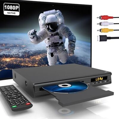 MAITE Multi-regio DVD-speler voor tv, HDMI-AV-aansluiting, USB-ingang, microfoon, NTSC/PAL-systeem, afstandsbediening, compacte tv en HD-dvd-speler MAITE Multi-regio DVD-speler voor tv, HDMI-AV-aansluiting, USB-ingang, microfoon, NTSC/PAL-systeem, afstandsbediening, compacte tv en HD-dvd-speler