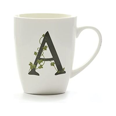 LA PORCELLANA BIANCA la Porcellana Tasse Lettre A en porcelaine blanche LA PORCELLANA BIANCA la Porcellana Tasse Lettre A en porcelaine blanche