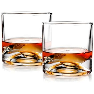 LIITON Mt.Blanc Lot de 2 verres à whisky Transparent 280 ml LIITON Mt.Blanc Lot de 2 verres à whisky Transparent 280 ml