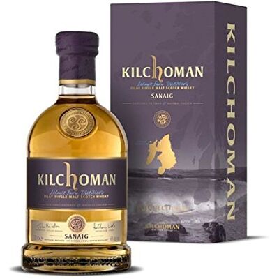 Kilchoman Sanaig 46 ° 70 cl whisky fles niet gearomatiseerd ambacht, limited edition Kilchoman Sanaig 46 ° 70 cl whisky fles niet gearomatiseerd ambacht, limited edition