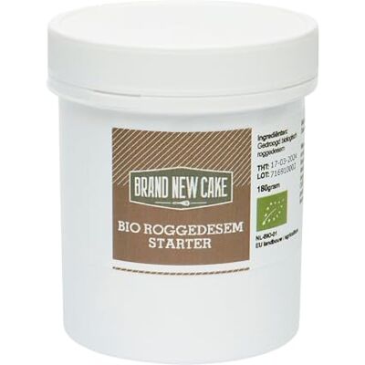 Brand New Cake BrandNewCake Biologische roggedesem in poeder, 180 g, ideaal voor zelfgemaakt brood en ambachtelijke recepten Brand New Cake BrandNewCake Biologische roggedesem in poeder, 180 g, ideaal voor zelfgemaakt brood en ambachtelijke recepten