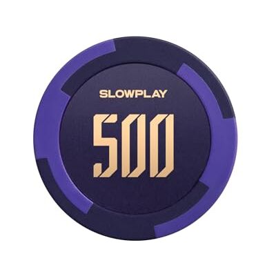 SLOWPLAY Godel Pokerchips van composietklei, 50 stuks, 14 g, grote 40 mm losse chips SLOWPLAY Godel Pokerchips van composietklei, 50 stuks, 14 g, grote 40 mm losse chips