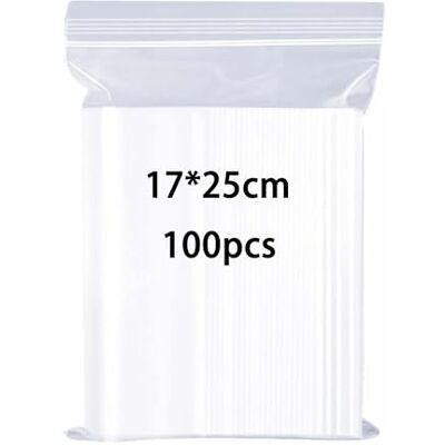 huruirui 100 kleine hersluitbare plastic zakken 17 x 25 cm voor koekjes, noten, sieraden, verpakkingen huruirui 100 kleine hersluitbare plastic zakken 17 x 25 cm voor koekjes, noten, sieraden, verpakkingen