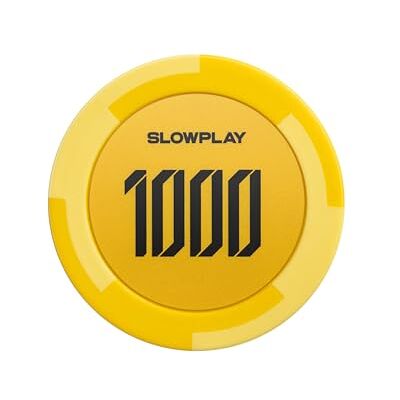 SLOWPLAY Godel 50 stuks pokerchips van klei imitatie klei, stevig, 14 g, grote 40 mm losse chips met 1000 naam SLOWPLAY Godel 50 stuks pokerchips van klei imitatie klei, stevig, 14 g, grote 40 mm losse chips met 1000 naam
