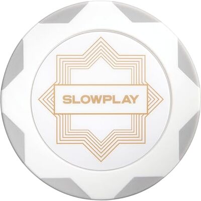 SLOWPLAY Nash Pokerchips van dikke klei, White Gold Edition, 14 g, grote 40 mm losse chips, 50 stuks SLOWPLAY Nash Pokerchips van dikke klei, White Gold Edition, 14 g, grote 40 mm losse chips, 50 stuks