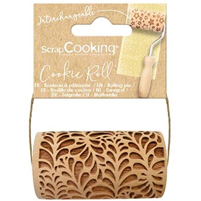 ScrapCooking Scrap Cooking 5308 Mini-houten rol "Ondines" – decoraties gegraveerd met reliëf – vorm voor koekjes, zandkoekjes, koekjes – 5308 ScrapCooking Scrap Cooking 5308 Mini-houten rol "Ondines" – decoraties gegraveerd met reliëf – vorm voor koekjes, zandkoekjes, koekjes – 5308