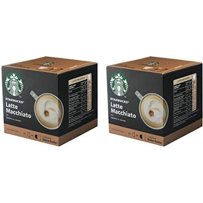 STARBUCKS Nescafé Dolce Gusto Latte Macchiato koffiecapsules, 2 x 12 capsules, 2 stuks STARBUCKS Nescafé Dolce Gusto Latte Macchiato koffiecapsules, 2 x 12 capsules, 2 stuks