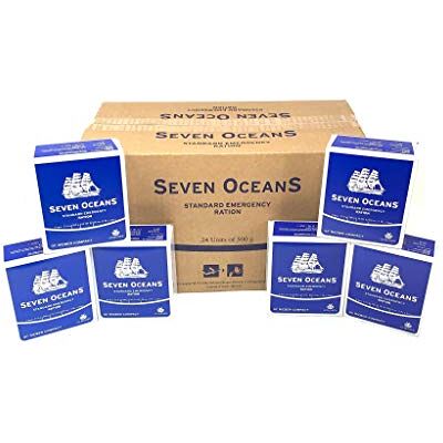 Seven Oceans noodrantsoen/lang houdbaar voedsel/koekjes / 24 x 500g in doos / 60.000 kcal Seven Oceans noodrantsoen/lang houdbaar voedsel/koekjes / 24 x 500g in doos / 60.000 kcal
