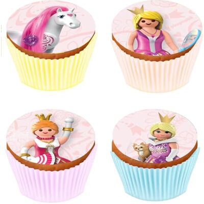 KARDASIS Playmobil Eetbare cupcake-muffindecoratie, 5,3 cm, 12 stuks Playmobil Lot de 12 décorations comestibles pour muffins 5,3 cm Pour gâteaux et anniversaires d'enfants KARDASIS Playmobil Eetbare cupcake-muffindecoratie, 5,3 cm, 12 stuks Playmobil Lot de 12 décorations comestibles pour muffins 5,3 cm Pour gâteaux et anniversaires d'enfants