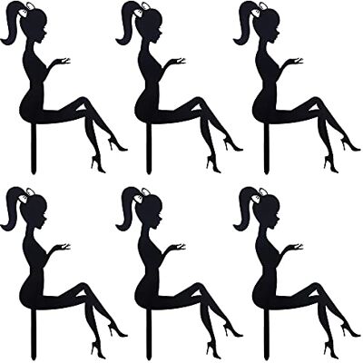 JKJF High Heels Lady Girl Cupcake Topper Acryl Cake Topper Gepersonaliseerde voor Taart Dessert Decoratie Bruiloft Verjaardagsfeest Levering 6 stuks JKJF High Heels Lady Girl Cupcake Topper Acryl Cake Topper Gepersonaliseerde voor Taart Dessert Decoratie Bruiloft Verjaardagsfeest Levering 6 stuks