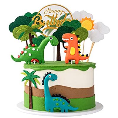 ROHOME 13 stuks 3D Dinosaurus Cake Topper Cupcake Topper taartdecoratie voor kinderen verjaardag Baby Shower partijbenodigdheden ROHOME 13 stuks 3D Dinosaurus Cake Topper Cupcake Topper taartdecoratie voor kinderen verjaardag Baby Shower partijbenodigdheden