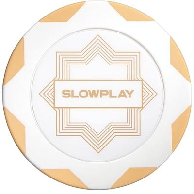 SLOWPLAY Nash Pokerchips van dikke klei, White Gold Edition, 14 g, grote 40 mm losse chips, 50 stuks SLOWPLAY Nash Pokerchips van dikke klei, White Gold Edition, 14 g, grote 40 mm losse chips, 50 stuks