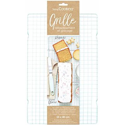 ScrapCooking SCRAP COOKING Bakrooster voor koeling en glazuur 25 x 40 cm Topper voor taarten, desserts, koekjes, taarten, brood, gebak Volette 5185, Watergroen ScrapCooking SCRAP COOKING Bakrooster voor koeling en glazuur 25 x 40 cm Topper voor taarten, desserts, koekjes, taarten, brood, gebak Volette 5185, Watergroen