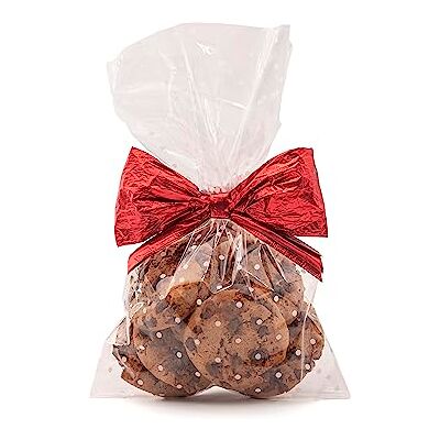 Italpak 50 transparante en gestippelde zakjes voor levensmiddelen, koekjes, snoep, geschenken, PP-kunststof, wit, 15 x 25 cm Italpak 50 transparante en gestippelde zakjes voor levensmiddelen, koekjes, snoep, geschenken, PP-kunststof, wit, 15 x 25 cm