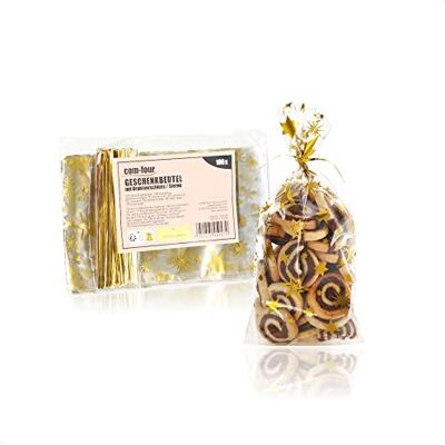com-four ® 100 x transparante zakjes van cellofaan voedselzakjes zakjes met transparante bodem met banden koekjes snoep boodschappen com-four ® 100 x transparante zakjes van cellofaan voedselzakjes zakjes met transparante bodem met banden koekjes snoep boodschappen