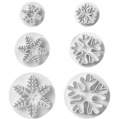 ZBHDEYG 6 stuks dikke dunne sneeuwvlokken vormen voor fondant en koekjes, sneeuwvlokken, taartdecoratiesjablonen, bakgereedschap. ZBHDEYG 6 stuks dikke dunne sneeuwvlokken vormen voor fondant en koekjes, sneeuwvlokken, taartdecoratiesjablonen, bakgereedschap.