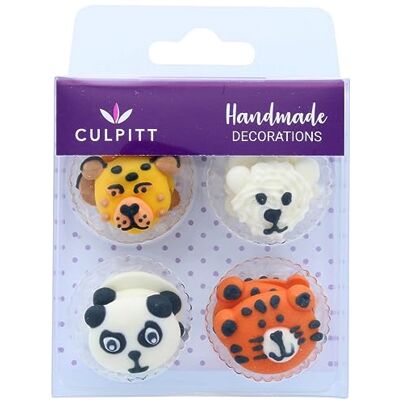 Culpitt Endangered Animals Sugar Cupcake toppers, 12 stuks Culpitt Endangered Animals Sugar Cupcake toppers, 12 stuks