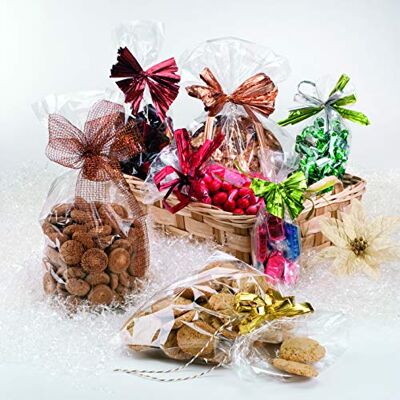Italpak Cellofaan zakjes, Transparant, Candy zakken, Geschenkzakjes koekjes, 100 stuks, 6x9cm Italpak Cellofaan zakjes, Transparant, Candy zakken, Geschenkzakjes koekjes, 100 stuks, 6x9cm