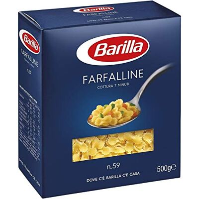 Barilla Farfalline Noedels nr. 59 Italiaanse pasta 500 g 10 stuks Barilla Farfalline Noedels nr. 59 Italiaanse pasta 500 g 10 stuks