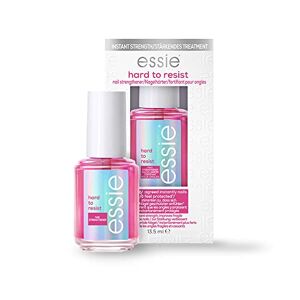 Essie Nail Care Hard To Resist Nail Strengthener, Protect & Repair, Hardening Nail Treatment For Damaged Nails, Pink Tint, Glow & Shine 13.5 ml