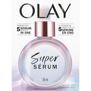 Olay Super Serum, hydraterend gezichtsserum met vitamine C, niacinamide, collageenpeptide, anti-aging en verhelderende huidverzorging voor een jeugdige glans, 30 ml Olay Super Serum, hydraterend gezichtsserum met vitamine C, niacinamide, collageenpeptide, anti-aging en verhelderende huidverzorging voor een jeugdige glans, 30 ml