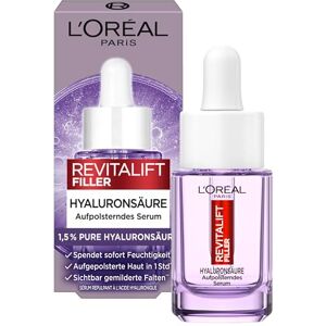 L'Oreal Paris L'Oréal Paris Hyaluronzuur serum, anti-aging gezichtsverzorging, met 1,5% zuiver hyaluronzuur en vitamine C, Revitalift Filler anti-rimpel serum, 15 ml L'Oreal Paris L'Oréal Paris Hyaluronzuur serum, anti-aging gezichtsverzorging, met 1,5% zuiver hyaluronzuur en vitamine C, Revitalift Filler anti-rimpel serum, 15 ml