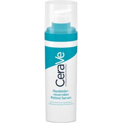 CeraVe Retinolserum tegen vlekken, 30 ml, verrijkt met ingekapselde retinol en 3 essentiële ceramiden, voor onzuivere huid met post-acne-markeringen (post-inflammatoire hyperpigmentatie of PIH) CeraVe Retinolserum tegen vlekken, 30 ml, verrijkt met ingekapselde retinol en 3 essentiële ceramiden, voor onzuivere huid met post-acne-markeringen (post-inflammatoire hyperpigmentatie of PIH)