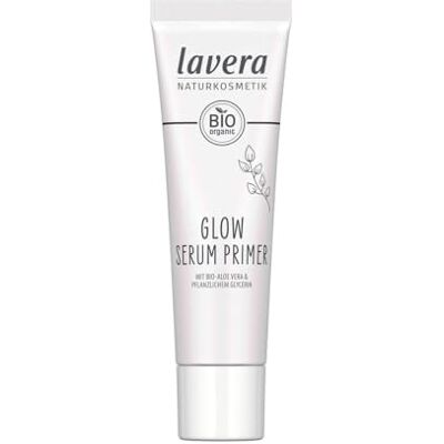 lavera Glow Primer Serum Glow Natuurlijke glans voor langdurige make-up, voedend en hydraterend, veganistisch, natuurlijke cosmetica, 30 ml lavera Glow Primer Serum Glow Natuurlijke glans voor langdurige make-up, voedend en hydraterend, veganistisch, natuurlijke cosmetica, 30 ml