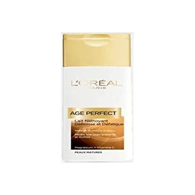 L'Oreal Paris L'Oréal Paris Age Perfect Make-up Reinigingsmelk voor gezicht en ogen – reinigend, gladmakend en ontspannend – verrijkt met calcium en vitamine C – rijpe huid – Age Perfect – 200 ml L'Oreal Paris L'Oréal Paris Age Perfect Make-up Reinigingsmelk voor gezicht en ogen – reinigend, gladmakend en ontspannend – verrijkt met calcium en vitamine C – rijpe huid – Age Perfect – 200 ml