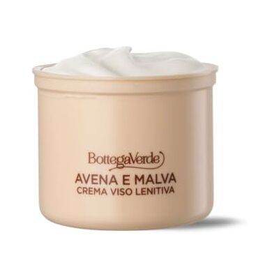 Bottega Verde Haver en kaasjeskruid gezichtscrème navulling beschermend kalmerend met hypergefermenteerde extracten van haver en kaasjeskruid delicate of gevoelige huid Bottega Verde Haver en kaasjeskruid gezichtscrème navulling beschermend kalmerend met hypergefermenteerde extracten van haver en kaasjeskruid delicate of gevoelige huid