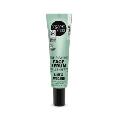 Organic Shop Voedend gezichtsserum voor alle huidtypes, avocado en aloë (30 ml) Organic Shop Voedend gezichtsserum voor alle huidtypes, avocado en aloë (30 ml)