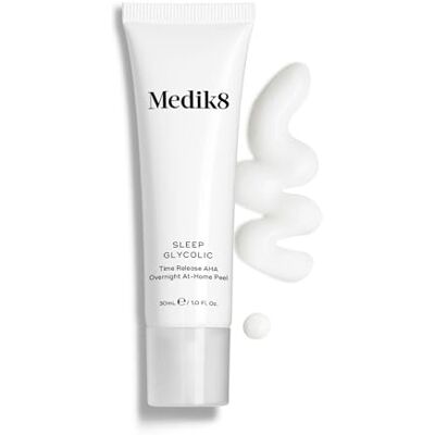 Medik8 Sleep Glycolic Time Release AHA Overnight At-Home Peel Verheldert en decongestivum 10% actief glycolzuur 30 ml Medik8 Sleep Glycolic Time Release AHA Overnight At-Home Peel Verheldert en decongestivum 10% actief glycolzuur 30 ml