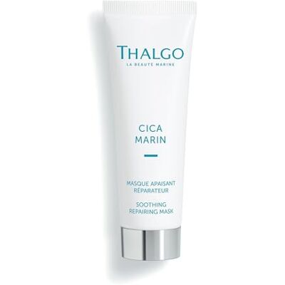 Thalgo Kalmerend en herstellend masker uit de professionele serie CICA Marin, onmiddellijke werking als een express pleister, onmiddellijke regeneratie, voor een zachte en soepele huid Thalgo Kalmerend en herstellend masker uit de professionele serie CICA Marin, onmiddellijke werking als een express pleister, onmiddellijke regeneratie, voor een zachte en soepele huid