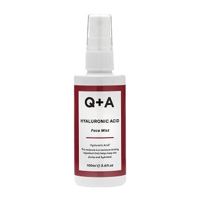 Q+A Gezichtsmist met hyaluronzuur, hyaluronzuur, betaïne, beschermende aloë vera en glanzende glycerine voor onmiddellijke verjonging, 100 ml Q+A Gezichtsmist met hyaluronzuur, hyaluronzuur, betaïne, beschermende aloë vera en glanzende glycerine voor onmiddellijke verjonging, 100 ml