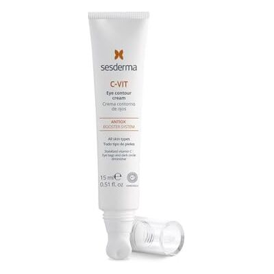 SESDERMA C-VIT Oogcrème 15 ml lichte regenererende verzorging tegen rimpels en kringen rond de ogen, met vitamine C en nanotechnologie voor stralende huid, vocht en uv-bescherming SESDERMA C-VIT Oogcrème 15 ml lichte regenererende verzorging tegen rimpels en kringen rond de ogen, met vitamine C en nanotechnologie voor stralende huid, vocht en uv-bescherming